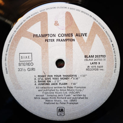Peter Frampton – Frampton Comes Alive! (LP, Album, Italy - 1976)