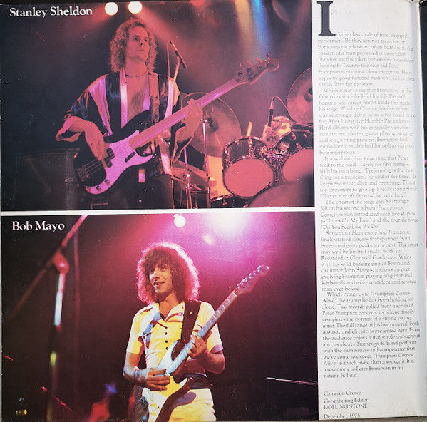 Peter Frampton – Frampton Comes Alive! (LP, Album, Italy - 1976)