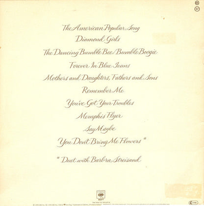 Neil Diamond – You Don't Bring Me Flowers (LP, Album, Europe - 1978)