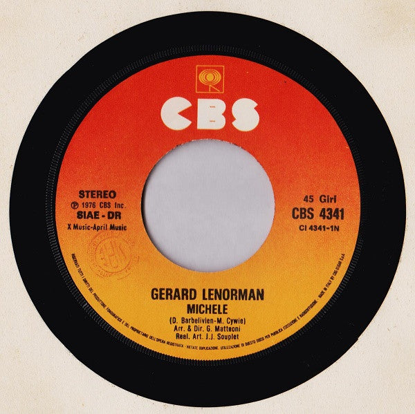 Gérard Lenorman – Michèle (7", Italy - 1976)