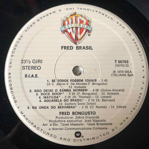 Fred Bongusto – Fred Brasil (LP, Album, Italy)