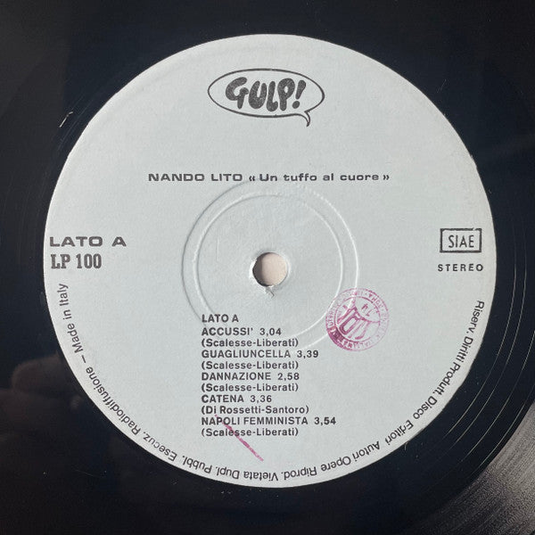 Nando Lito – Un Tuffo Al Cuore (LP, Album, Italy)