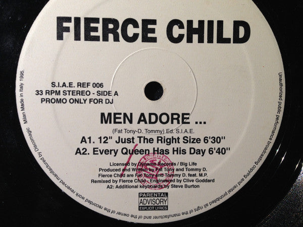 Fierce Child – Men Adore... (12", Italy - 1995)