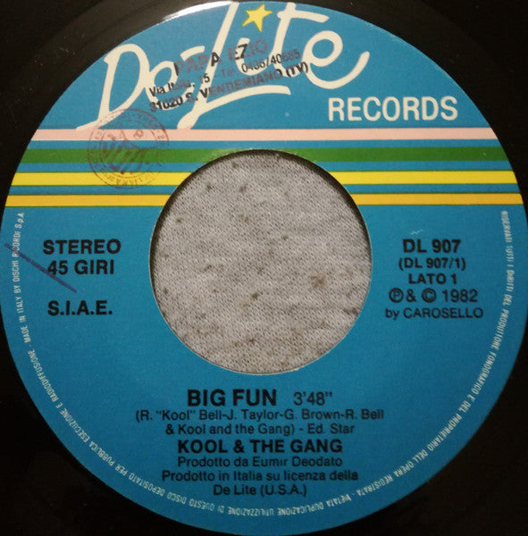 Kool & The Gang – Big Fun / No Show (7", Italy - 1982)
