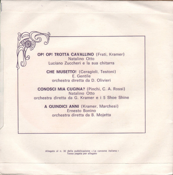Various – La Canzone Italiana - N° 32 (7", Italy - 1970)