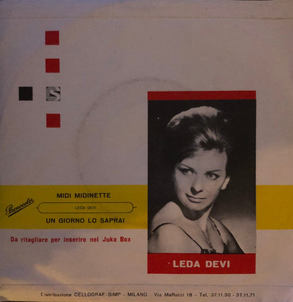 Leda Devi, Orchestra Gino Mescoli – Midi Midinette (7", Italy - 1961)