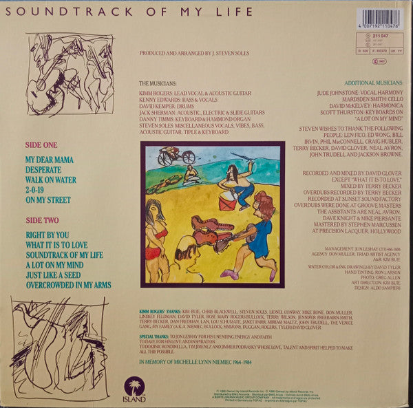 Kimm Rogers – Soundtrack Of My Life (LP, Album, Germany - 1990)