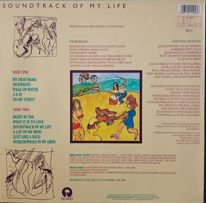 Kimm Rogers – Soundtrack Of My Life (LP, Album, Germany - 1990)