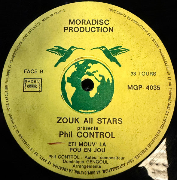Zouk All Stars – Zouk All Stars Presente Phil Control (LP, France - 1988)