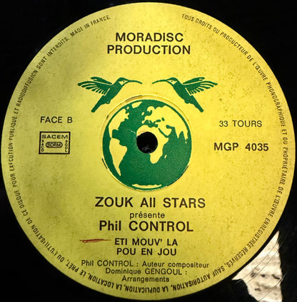 Zouk All Stars – Zouk All Stars Presente Phil Control (LP, France - 1988)
