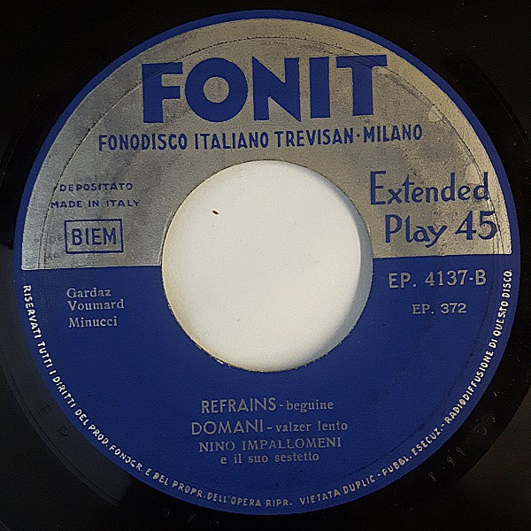 Nino Impallomeni E Il Suo Sestetto – L'Uomo Dal Braccio D'Oro (7", Italy - 1956)
