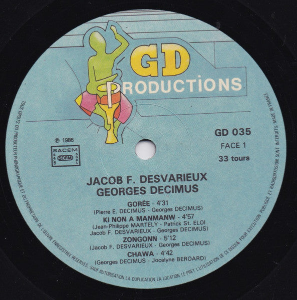 Jacob Desvarieux, Georges Decimus – Jacob F. Desvarieux / Georges Decimus (LP, France - 1986)