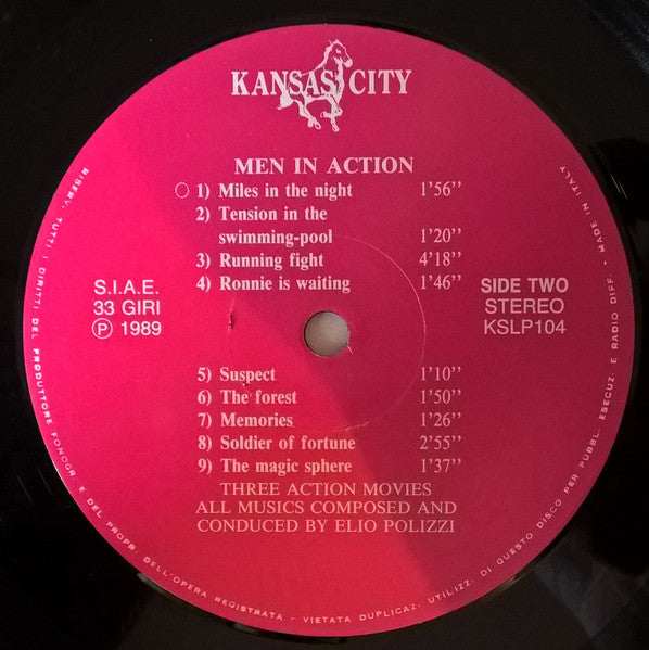 Elio Polizzi – Men In Action (LP, Album, Italy - 1989)