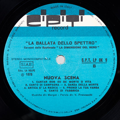 Nuova Scena – La Ballata Dello Spettro (LP, Album, Italy - 1973)