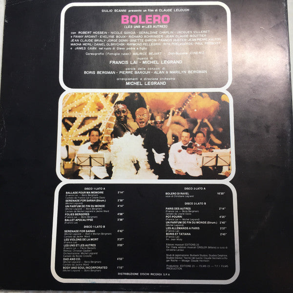 Francis Lai, Michel Legrand – Bolero (Colonna Sonora Originale) (LP, Album, Italy - 1981)