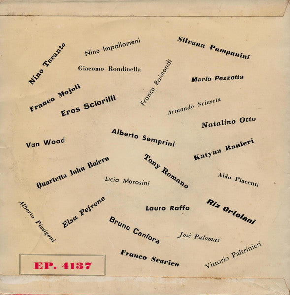 Nino Impallomeni E Il Suo Sestetto – L'Uomo Dal Braccio D'Oro (7", Italy - 1956)