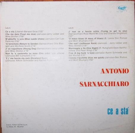 Antonio Sarnacchiaro – Ce A Stà (LP, Album, Italy)