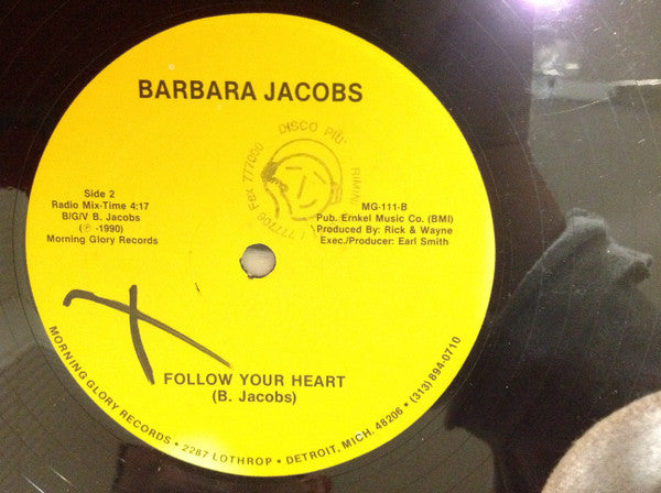Barbara Jacobs – Follow Your Heart (12", US - 1990)