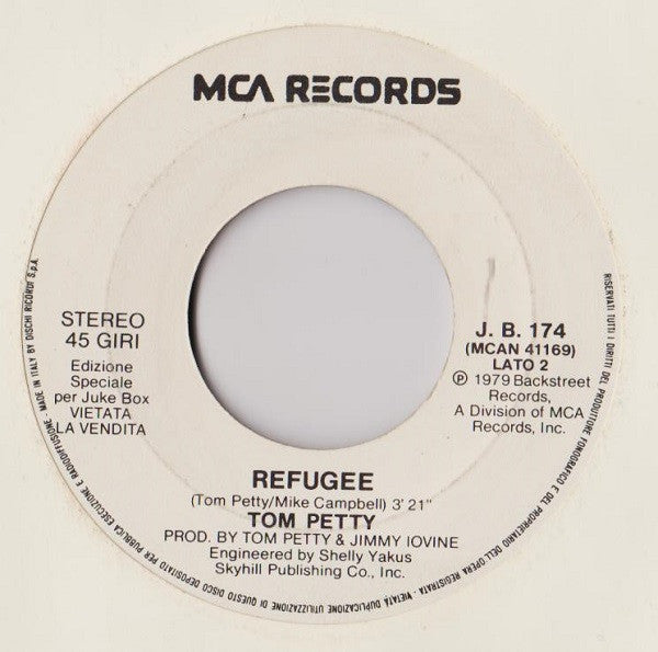 Dan-I, Tom Petty – Monkey Chop / Refugee (7", Italy - 1980)