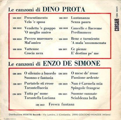 Dino Prota – Guappo 'E 33 / 'A Fine D'O Festino (7", Italy - 1969)
