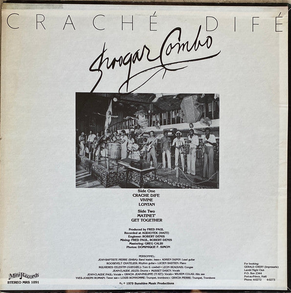 Shoogar Combo – Craché Difé (LP, Album, US - 1979)
