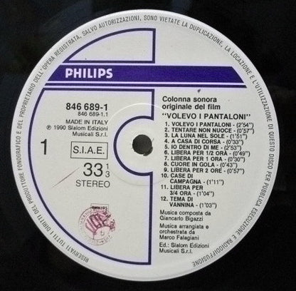 Giancarlo Bigazzi – Volevo I Pantaloni (Colonna Sonora Originale Del Film) (LP, Album, Italy - 1990)