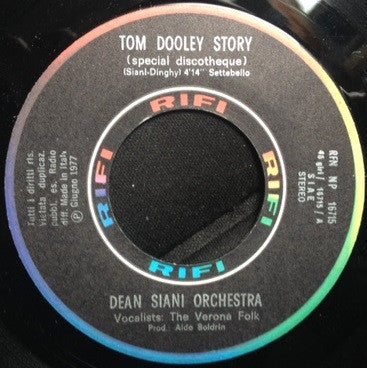 Dino Siani E La Sua Orchestra – Tom Dooley Story (7", Italy - 1977)