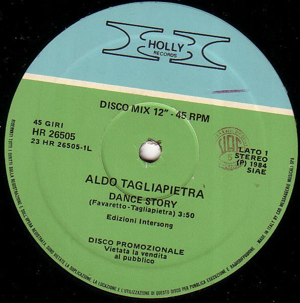 Aldo Tagliapietra – Dance Story  (12", Italy - 1984)