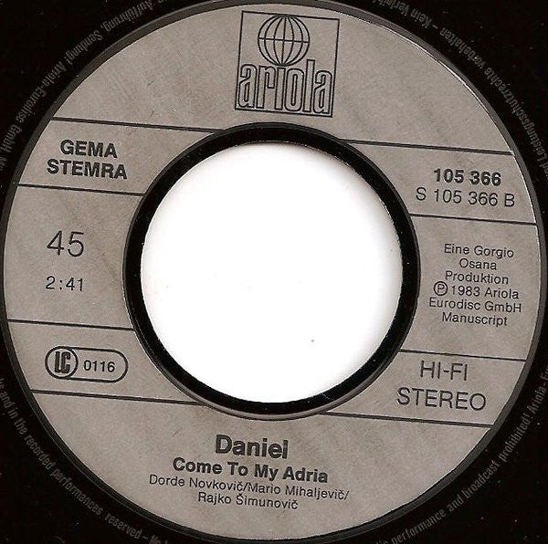 Daniel (8) – Julie (7", Europe - 1983)