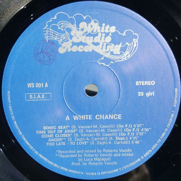 Go Flamingo!, Intelligence Dept., Plastic Trash – A White Chance (LP, Album, Italy - 1984)