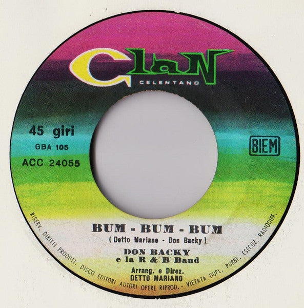 Don Backy – Bum Bum  (7", Italy - 1967)