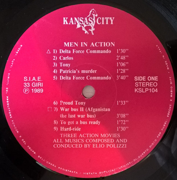 Elio Polizzi – Men In Action (LP, Album, Italy - 1989)