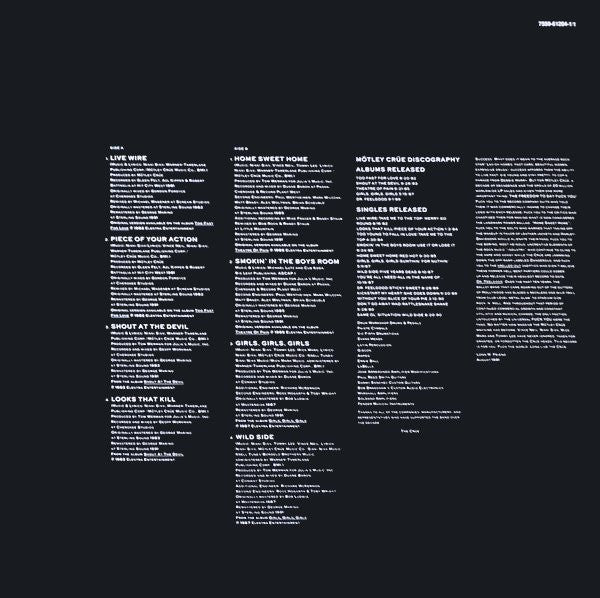 Mötley Crüe – Decade Of Decadence '81-'91 (LP, Compilation, Europe - 1991)