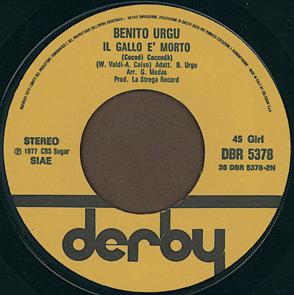 Benito Urgu – Sexy Fonni / Il Gallo È Morto (7", Italy - 1977)
