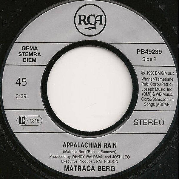 Matraca Berg – I Got It Bad (7", Europe - 1990)