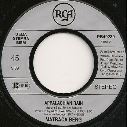 Matraca Berg – I Got It Bad (7", Europe - 1990)