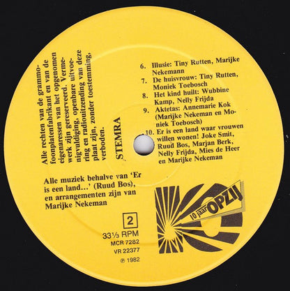 Various – Opzij Plaat (LP, Netherlands - 1982)