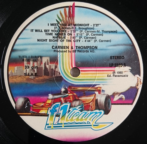 Carmen & Thompson – Time Moves On (LP, Album, Italy - 1980)