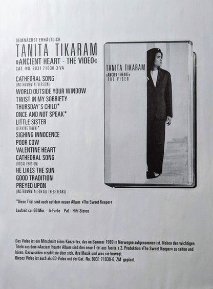 Tanita Tikaram – The Sweet Keeper (LP, Album, Europe - 1990)
