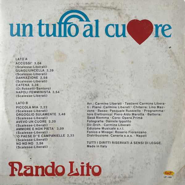 Nando Lito – Un Tuffo Al Cuore (LP, Album, Italy)
