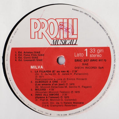 Milva – Milva (LP, Compilation, Italy - 1982)