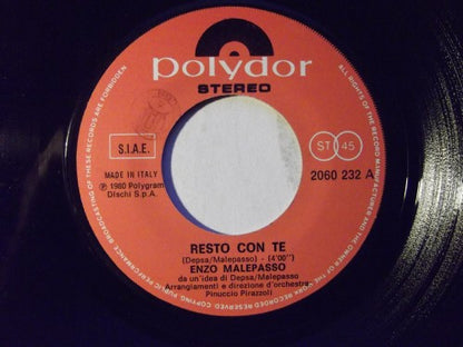 Enzo Malepasso – Resto Con Te (7", Italy - 1980)