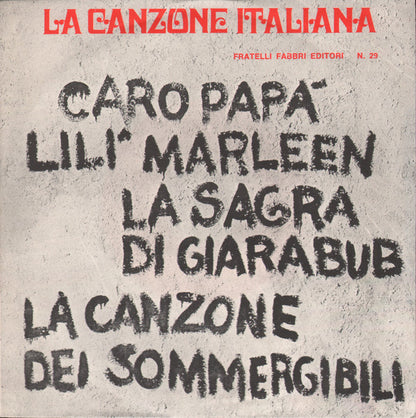 Various – La Canzone Italiana - N° 29 (7", Italy - 1970)