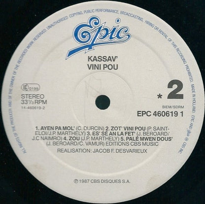 Kassav' – Vini Pou (LP, Album, France - 1987)