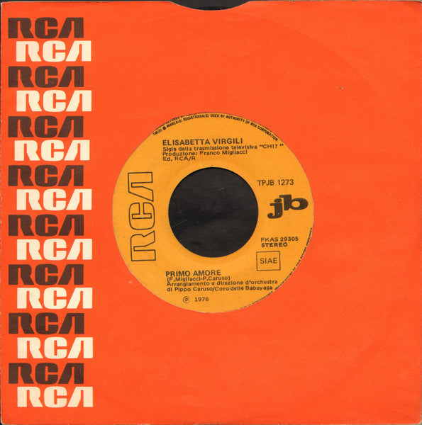 Carol Douglas, Elisabetta Virgili –  Midnight Love Affair / Primo Amore    (7", Italy - 1976)