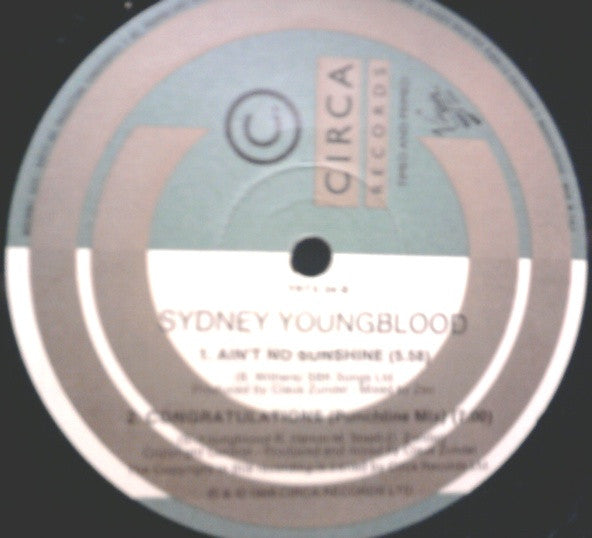 Sydney Youngblood – If Only I Could (12", Italy - 1989)
