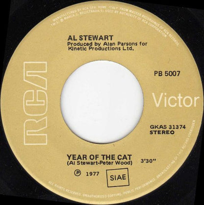 Al Stewart – Year Of The Cat / Broadway Hotel (7", Italy - 1977)