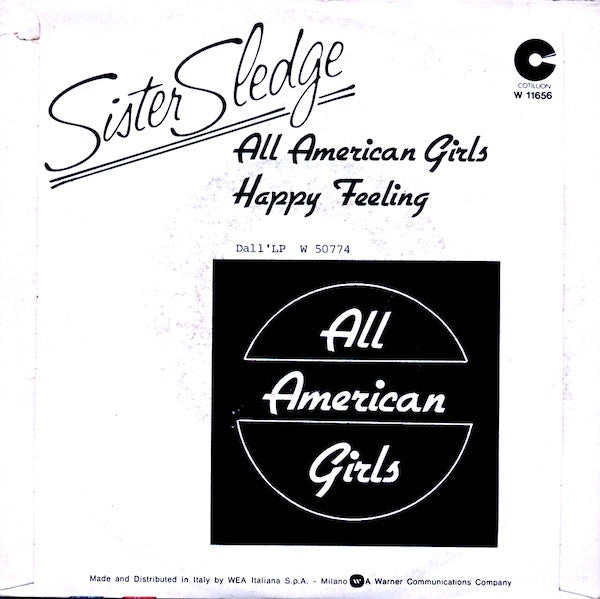 Sister Sledge – All American Girls (7", Italy - 1981)