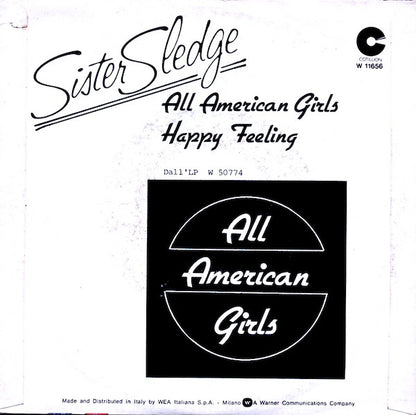 Sister Sledge – All American Girls (7", Italy - 1981)