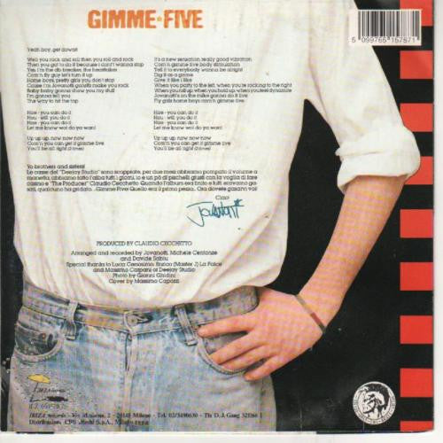 Jovanotti – Gimme Five (7", Italy - 1988)